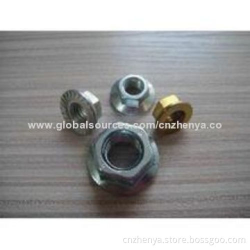 High-quality Flange Nuts from China, Made of SS200/SS201/SS202/SS304 Material